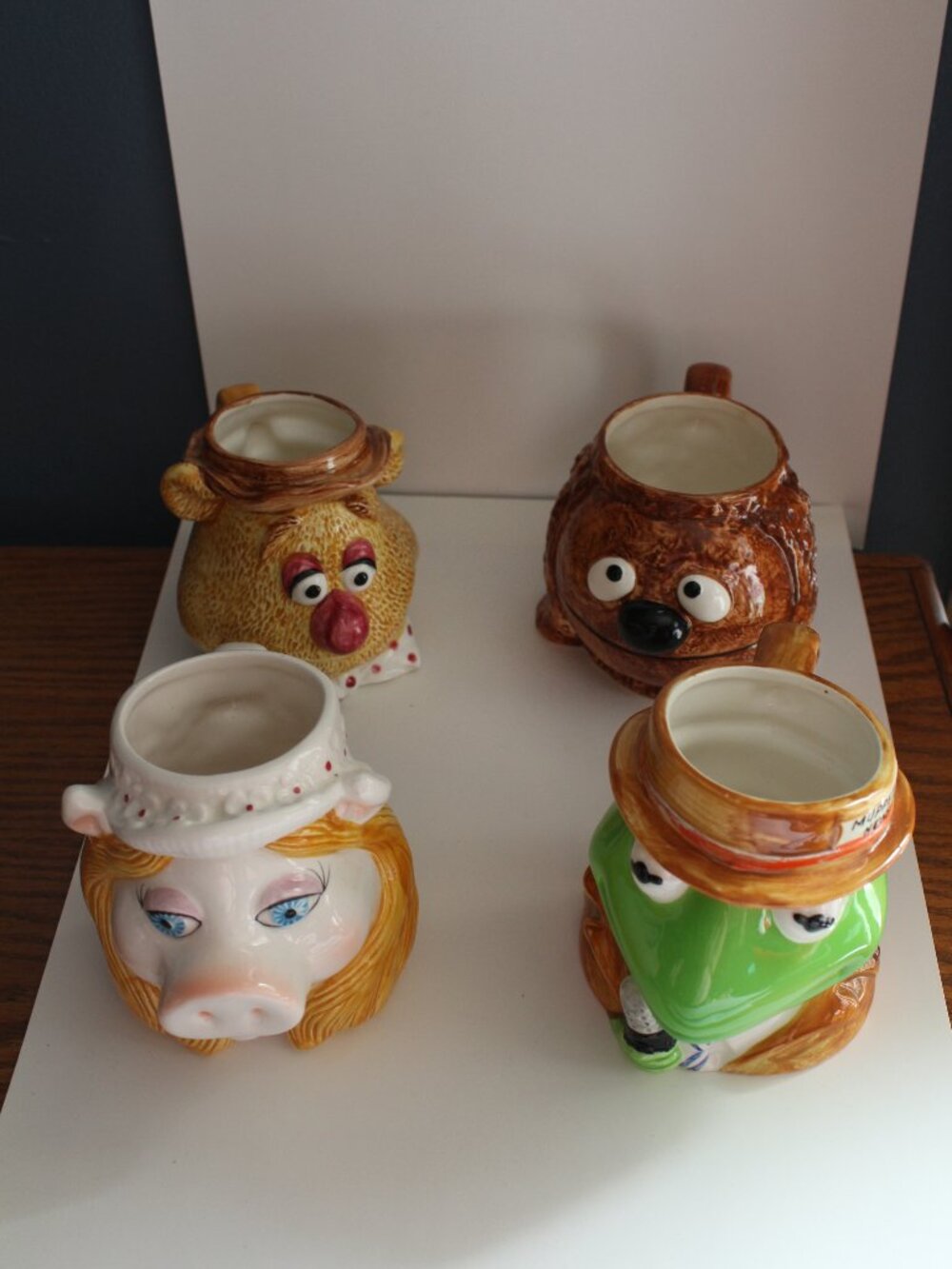 Lot of 4 Muppet Taste Setter by Sigma Mug Hand Painted Original Sticker